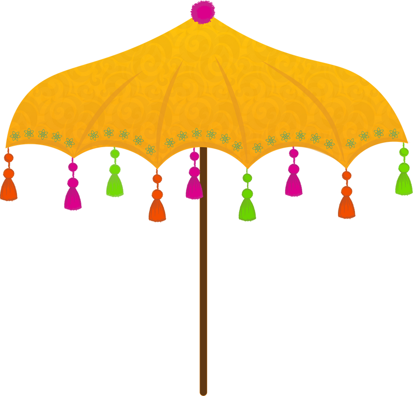 umbrella decoration ethnic umbrella with tassels decoration for weddings and festivals